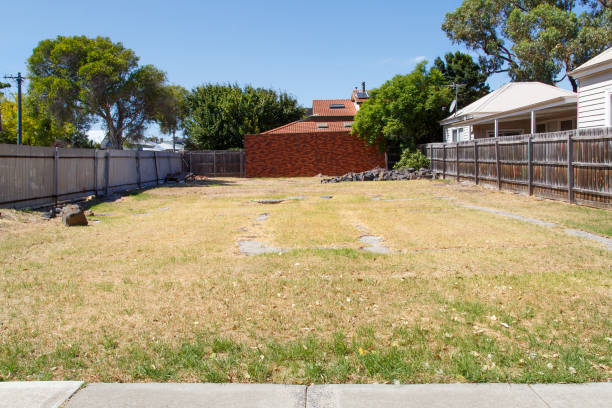 Large enclosed garden area to be sold on as a building plot. Vacant land is very expensive in the Melbourne suburbs.